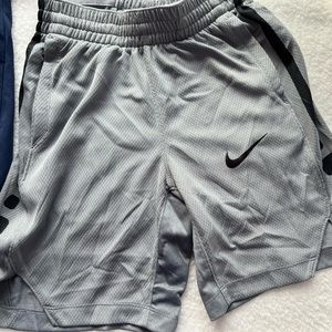 Nike shorts. Boys, size small. Gray/black